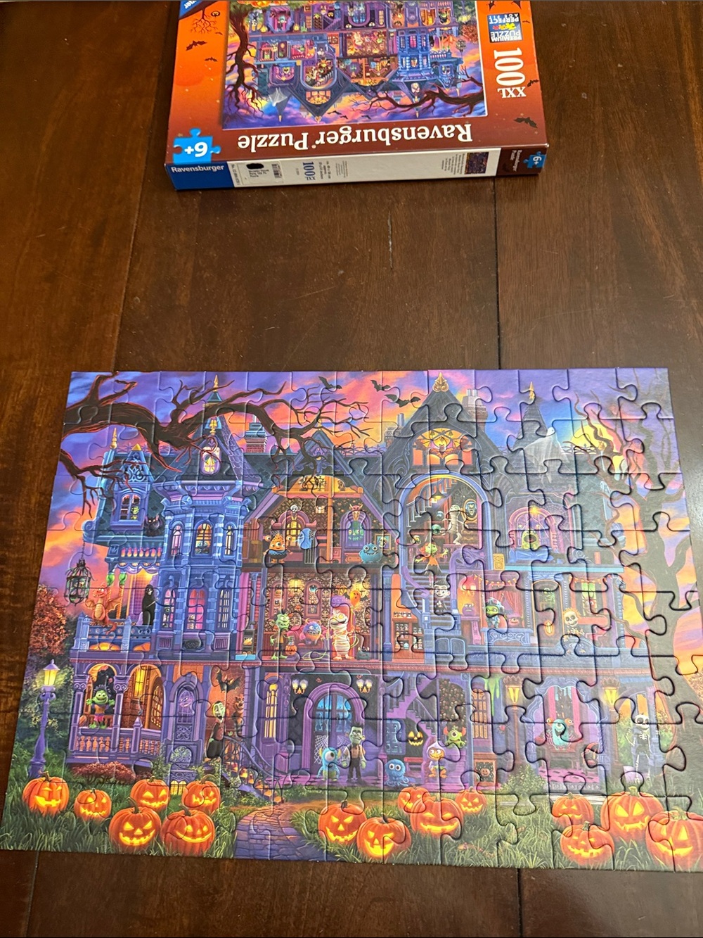 Ravensburger Halloween Monster House Party Puzzle. 100 pieces.  Excellent cond - Picture 4 of 7